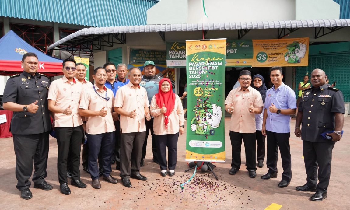 已审(大北马)居林市议会在居林大巴刹展开2025年地方政府公共菜市场清洁计划