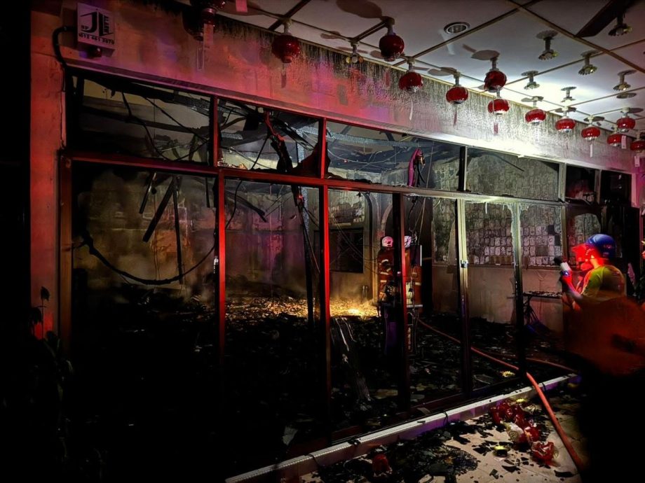 已审（大北马）莪占必叻佛教会疑电流短路烧毁整间佛教会烧成灰烬损失约50万令吉 