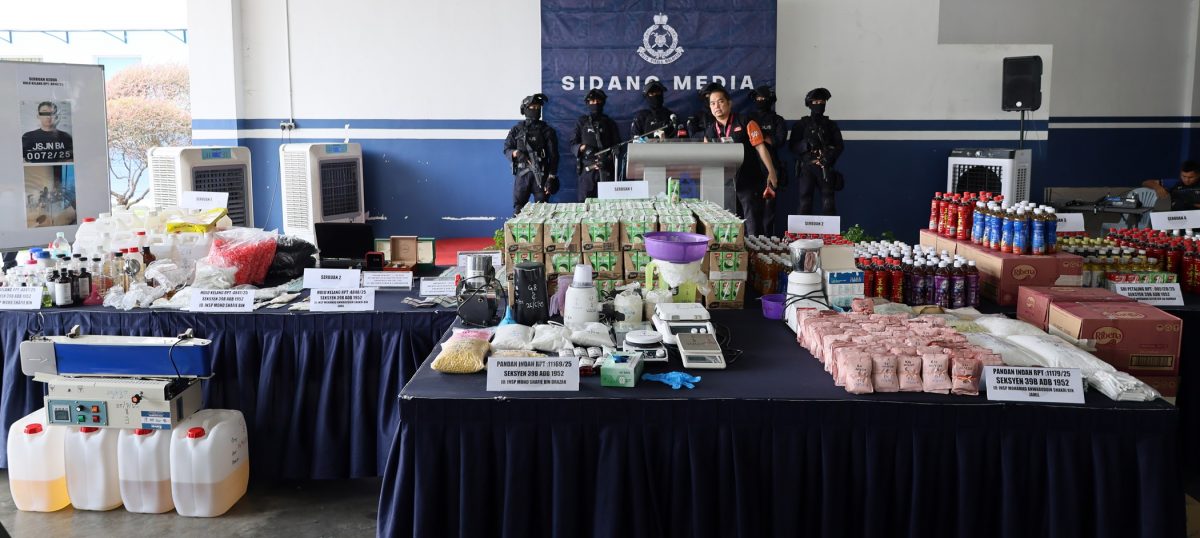 已签发//台湾贩毒集团来马设炼毒厂·警逮捕5人 起逾2185万毒品