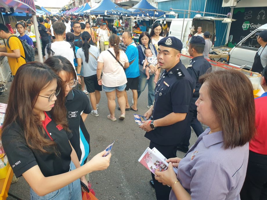 **已签发**柔：柔佛再也警局与社团推醒觉活动 宣导盗窃案防范