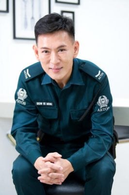 年届55岁顺利当上辅警  萧乙铭圆制服梦