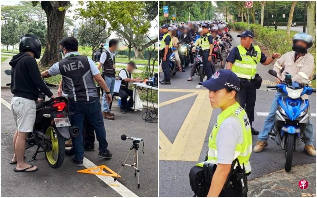*已签发*柔:狮城二三事:狮城3单位联合执法 逾300摩托车骑士被查