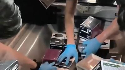 视频 | 狮城移民局破企图走私案  起3600件电子烟产品