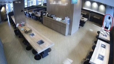 男涉吃92令吉霸王餐   全程被监控器拍下