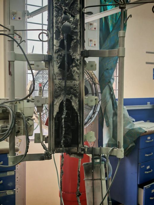 巴生中央医院失火引恐慌 病人被推出病楼无人伤亡