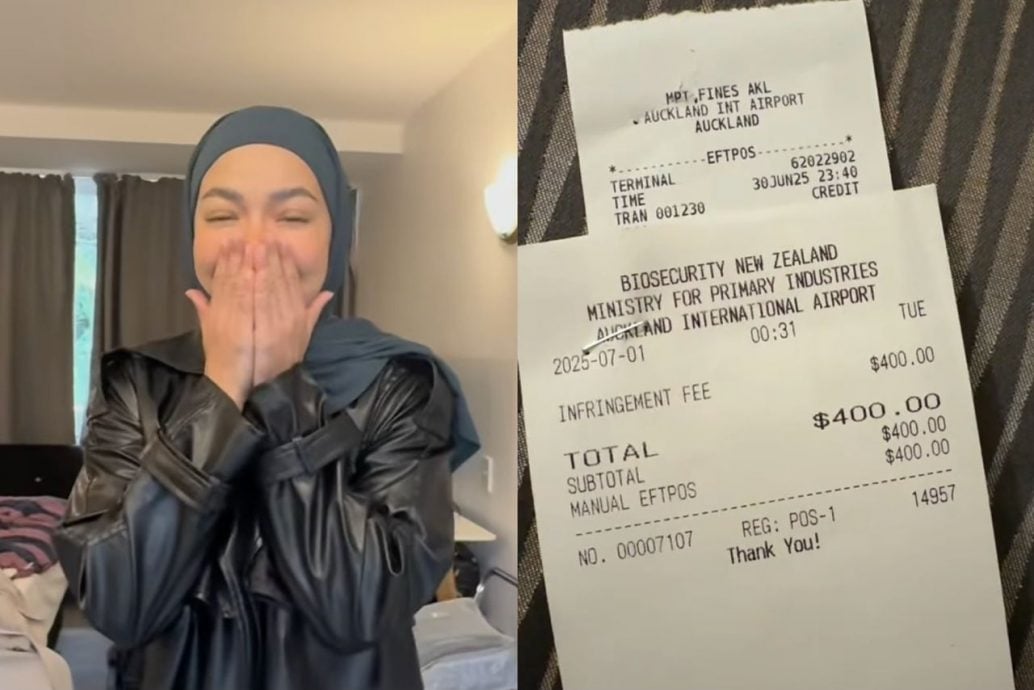 带一个苹果却忘记吃 演员入境纽西兰被罚逾千令吉