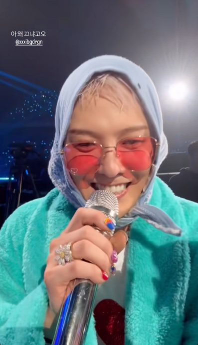 彩排时声音沙哑频喝水 GD显疲态疑生病