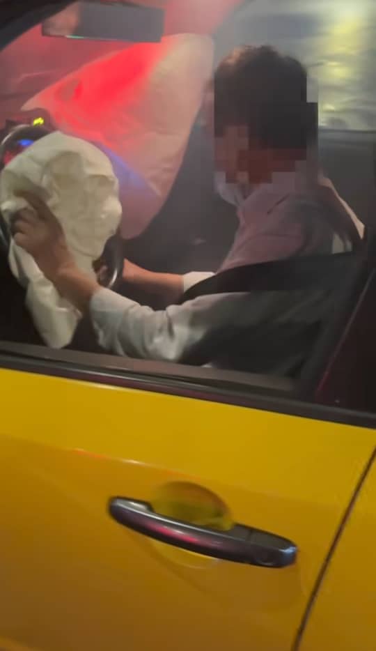 德士撞桥墩旁人绕道 Toro挺身救人获赞