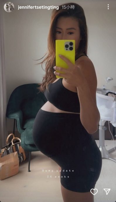 怀孕36周巨肚曝光　谢婷婷月底将“卸货”