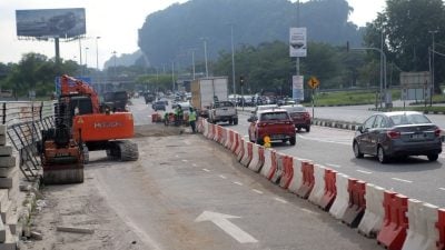 怡5公路夜晚施工 上班上学前收工免塞车