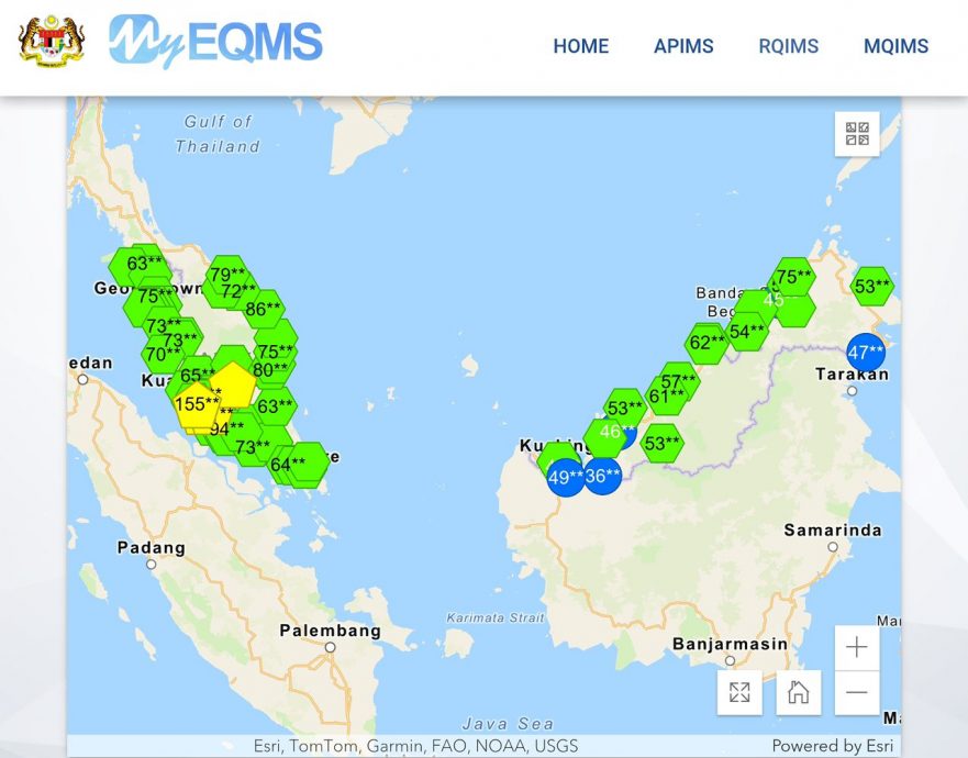 截至上午11时 全国4区空污破150点