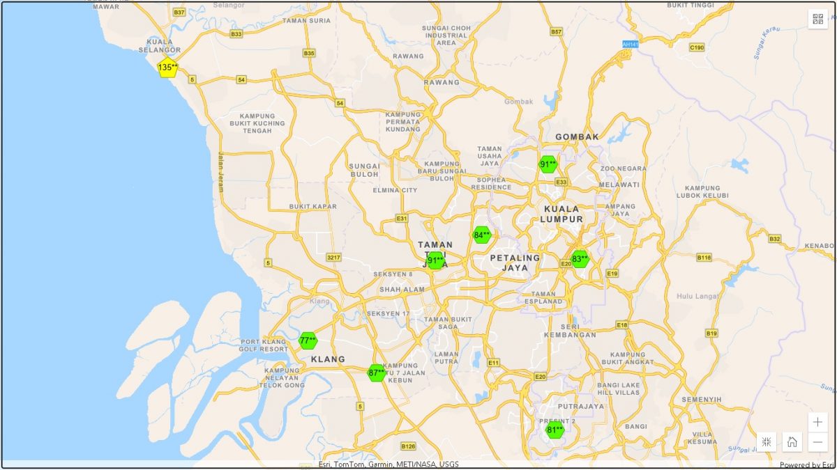 截至下午1时 全国空污指数仅瓜雪137点不健康 