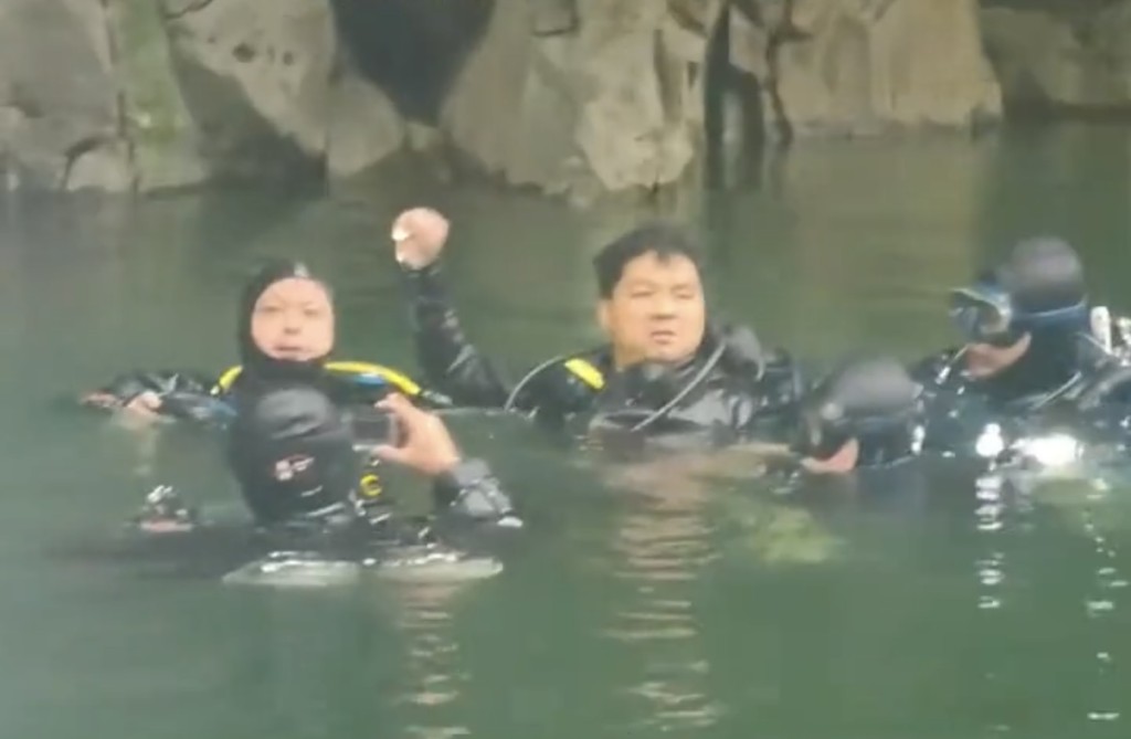 拚盘/湖南汉潜水失踪5天奇迹生还 靠水下9公尺深洞生吞活鱼救命