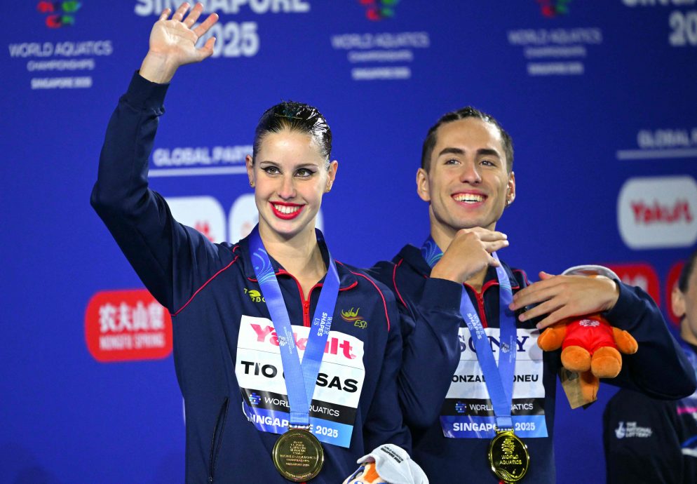 新加坡世界水上运动锦标赛| 韵律泳扫4金3银  中国膺总冠军