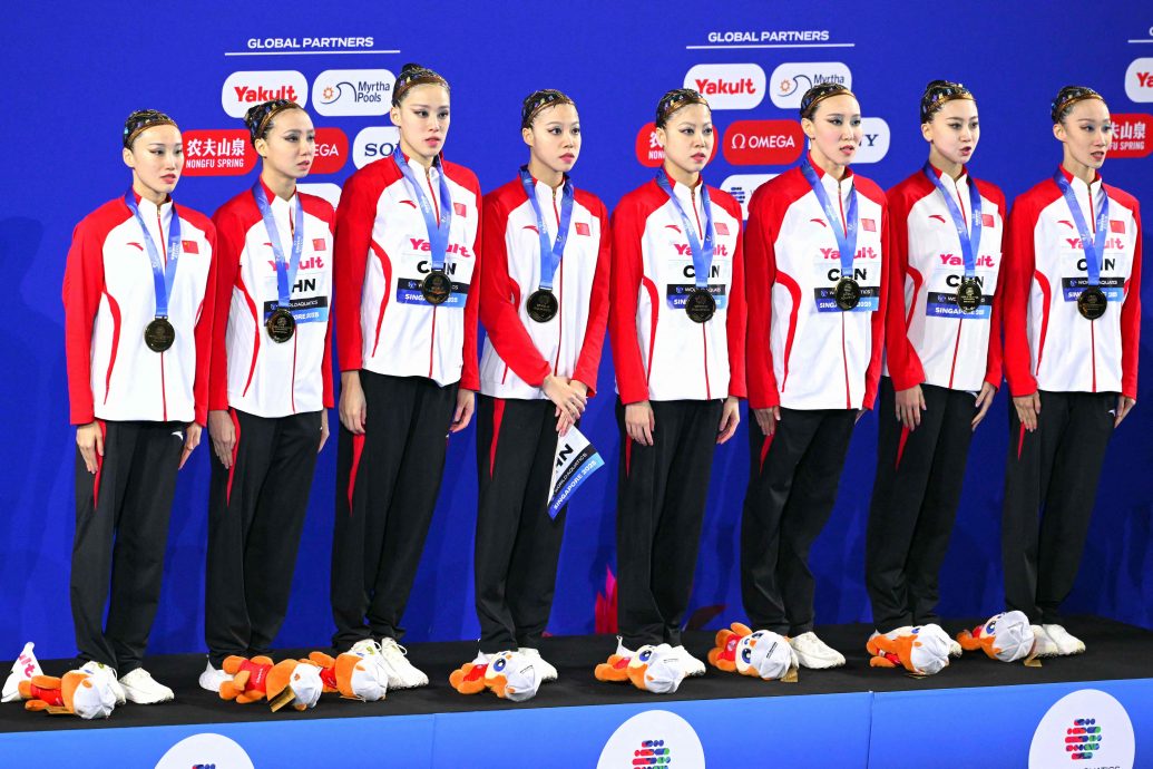 新加坡世界水上运动锦标赛| 韵律泳扫4金3银  中国膺总冠军