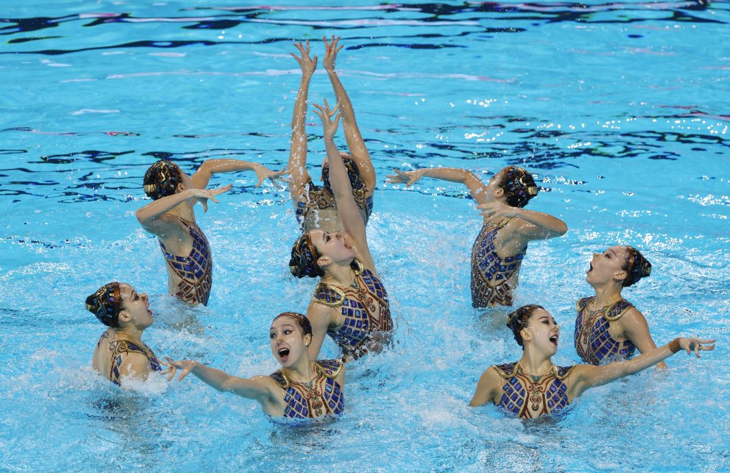 新加坡世界水上运动锦标赛| 韵律泳扫4金3银  中国膺总冠军