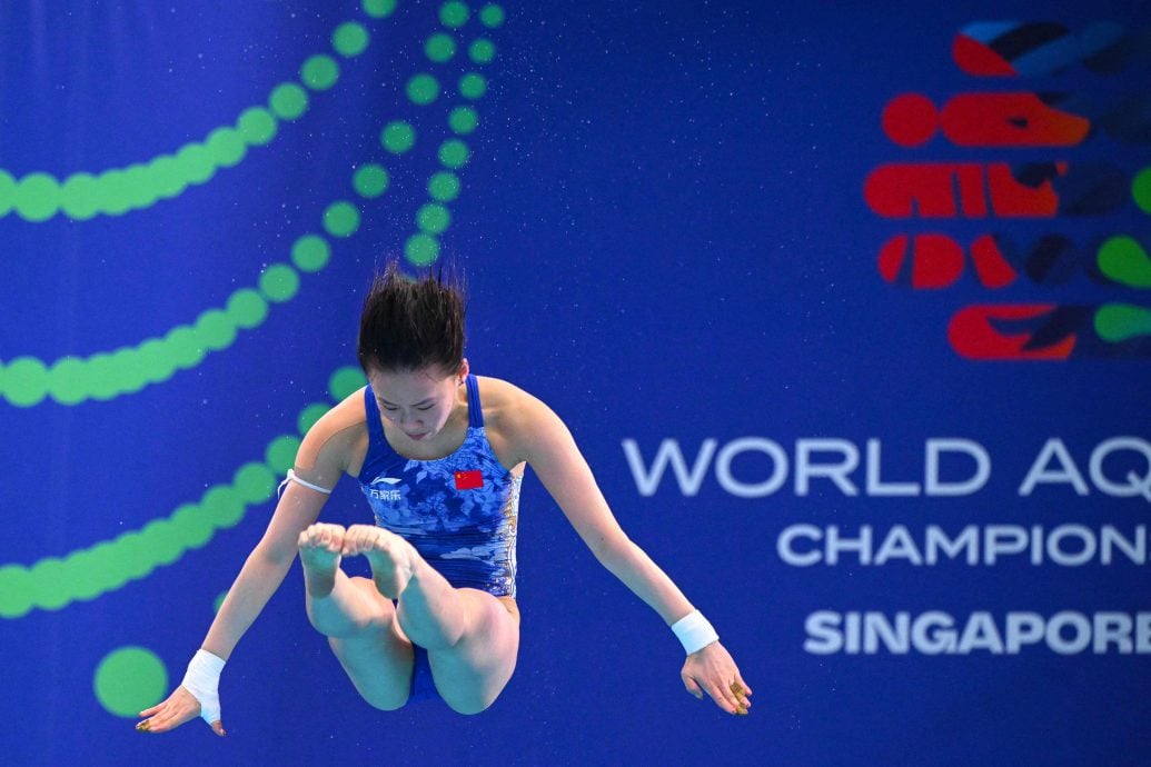 新加坡世界水上运动锦标赛|压倒性姿态称霸女跳台赛  陈芋汐豪夺本届第3金