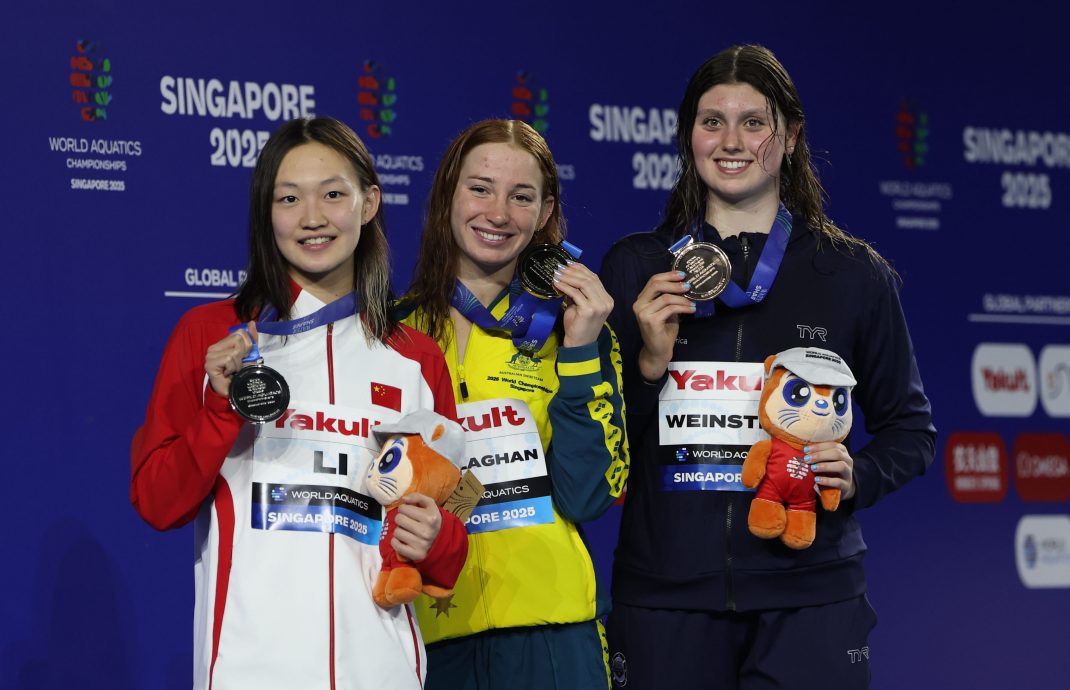 新加坡世界水上运动锦标赛|覃海洋50米蛙泳仅获铜  潘展乐无缘百米自由泳决赛