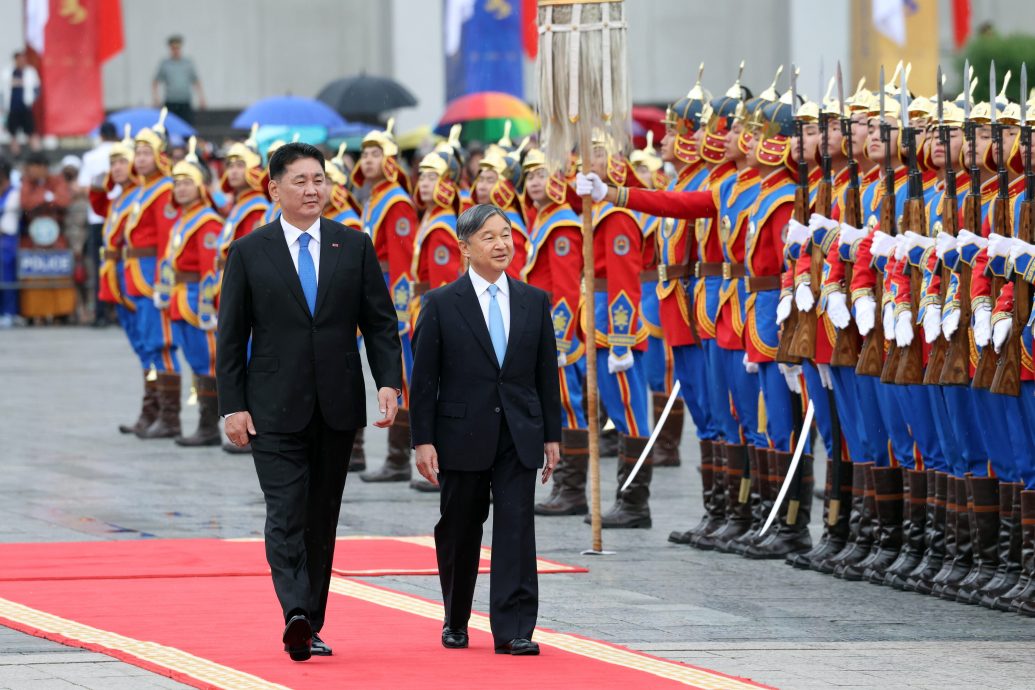 日本天皇晤蒙古总统 吁加强两国关系