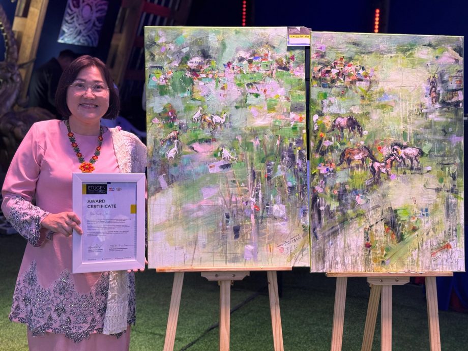 林彤芯与沈颖勇夺2025蒙古国际艺术交流创作营冠亚军