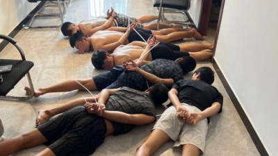 柬2天扫荡3窝点 逮300名诈骗嫌犯