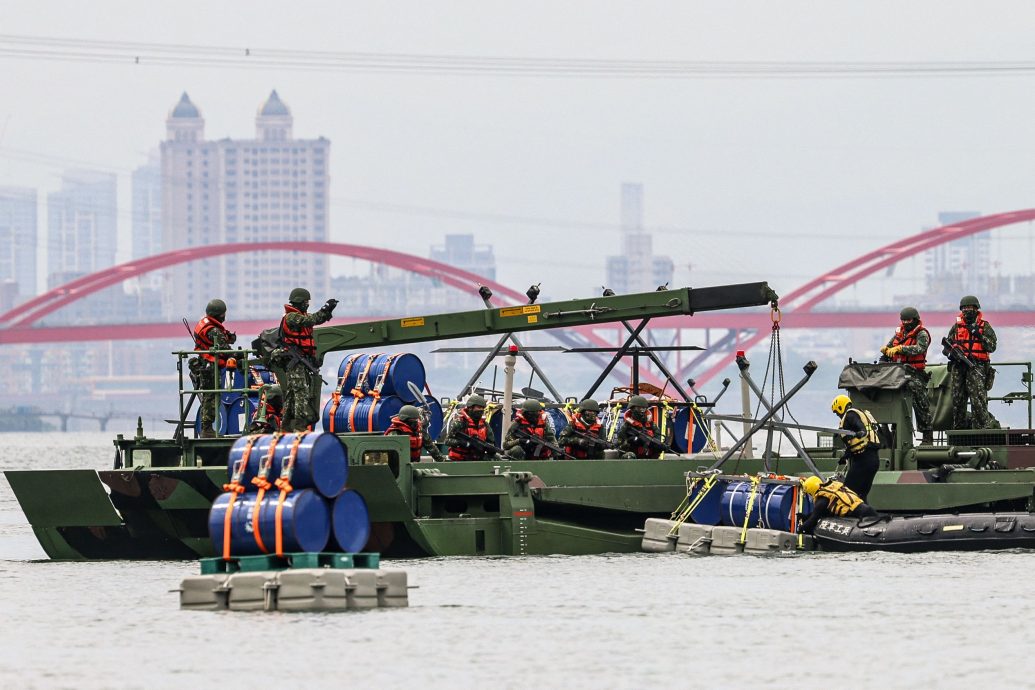 汉光演习淡水河道阻绝首次爆破训练 防解放军突入