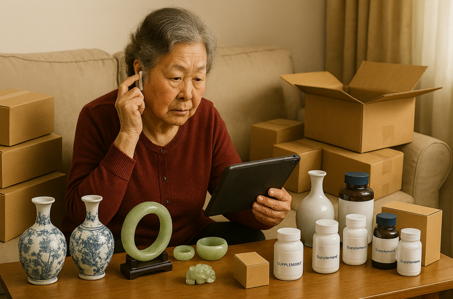 河南七旬妇迷看电商直播“3个月花20万” 女儿忧诈骗她天真吐:等升值留给你的