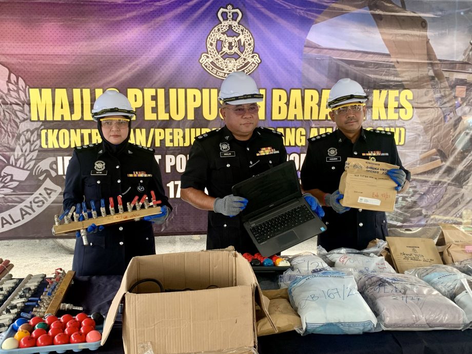 波德申警方销毁近百万令吉赃物 涉及286宗刑案