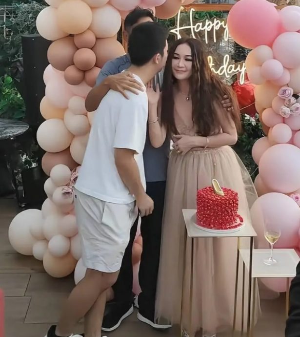 温碧霞生日派对惹议 丈夫脸黑揪衣领阻养子献吻