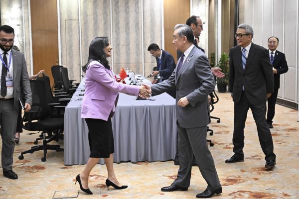 王毅一天见了4个五眼联盟外长