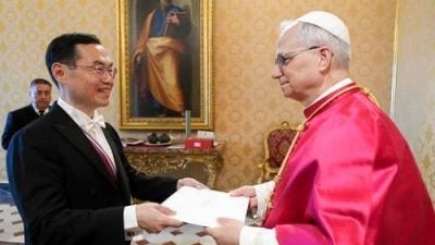 教宗晤台湾驻教廷大使