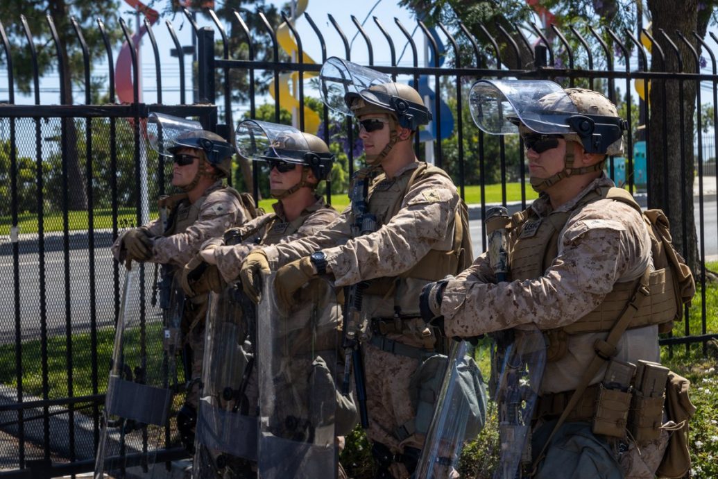 结束应对洛杉矶示威　五角大楼撤700名陆战队