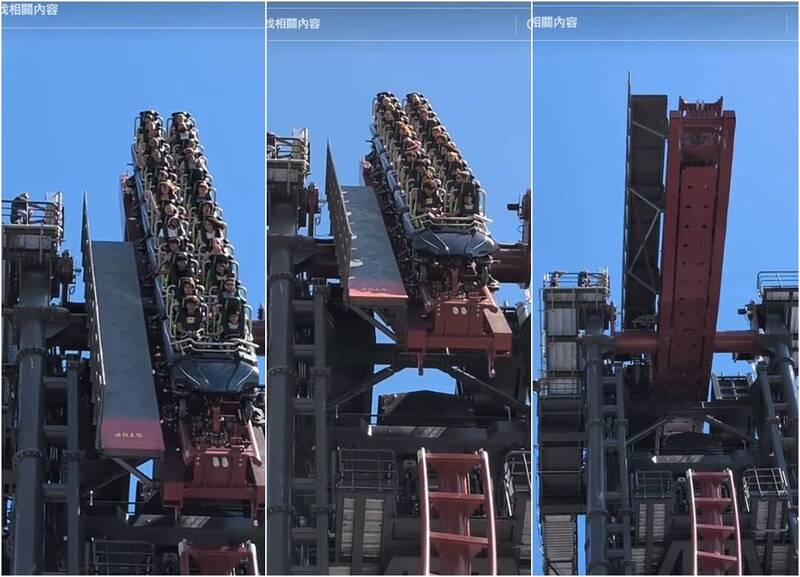 美国游乐园开放首日云霄飞车故障！游客倒挂高空近10分钟