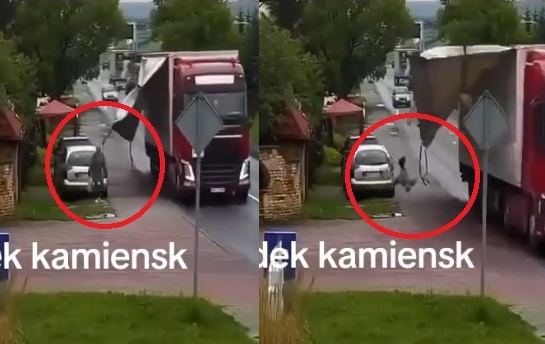 致命一击!货车绳索没绑紧 路边妇女遭击翻伤重亡