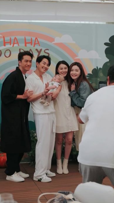 萧哈哈百日宴 | 黄翠如爱儿正面模样曝光　马国明夫妇到贺沾旺气