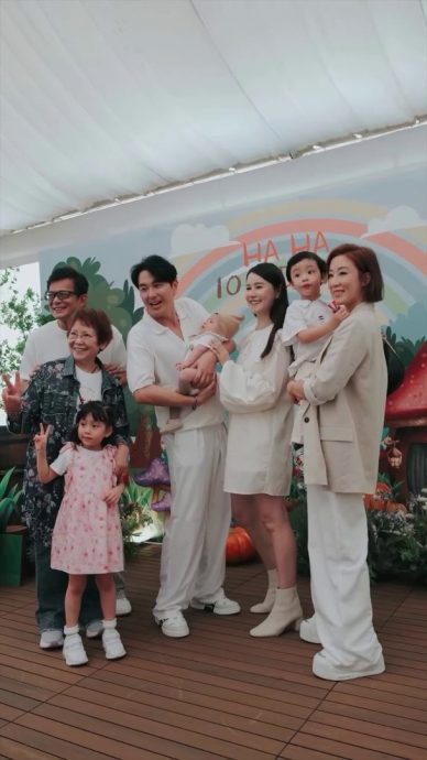 萧哈哈百日宴 | 黄翠如爱儿正面模样曝光　马国明夫妇到贺沾旺气