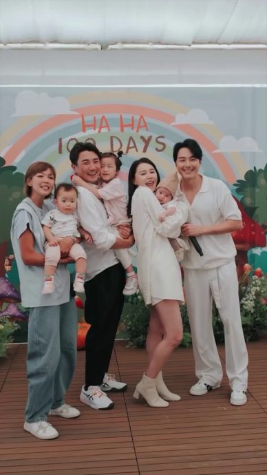 萧哈哈百日宴 | 黄翠如爱儿正面模样曝光　马国明夫妇到贺沾旺气