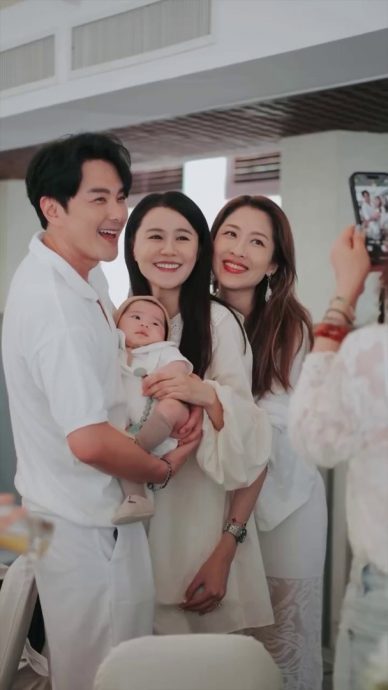 萧哈哈百日宴 | 黄翠如爱儿正面模样曝光　马国明夫妇到贺沾旺气