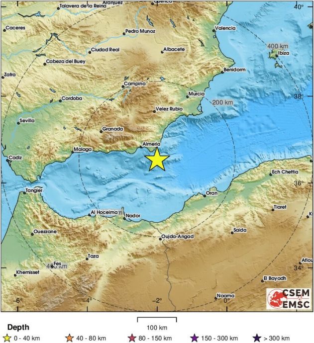 西班牙外海5.2浅层地震 逾50城镇有感 居民睡梦中惊醒