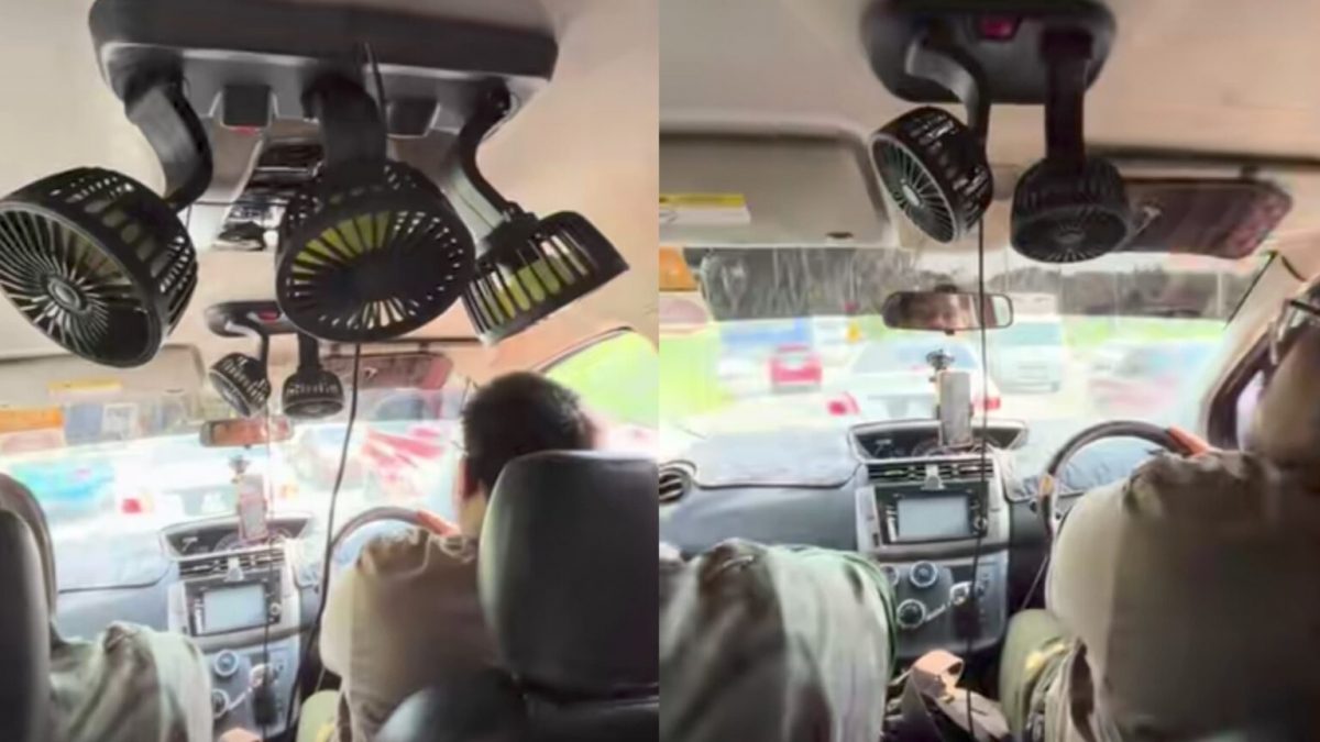 视频|开冷气+5台迷你风扇 电召车乘客赞司机贴心