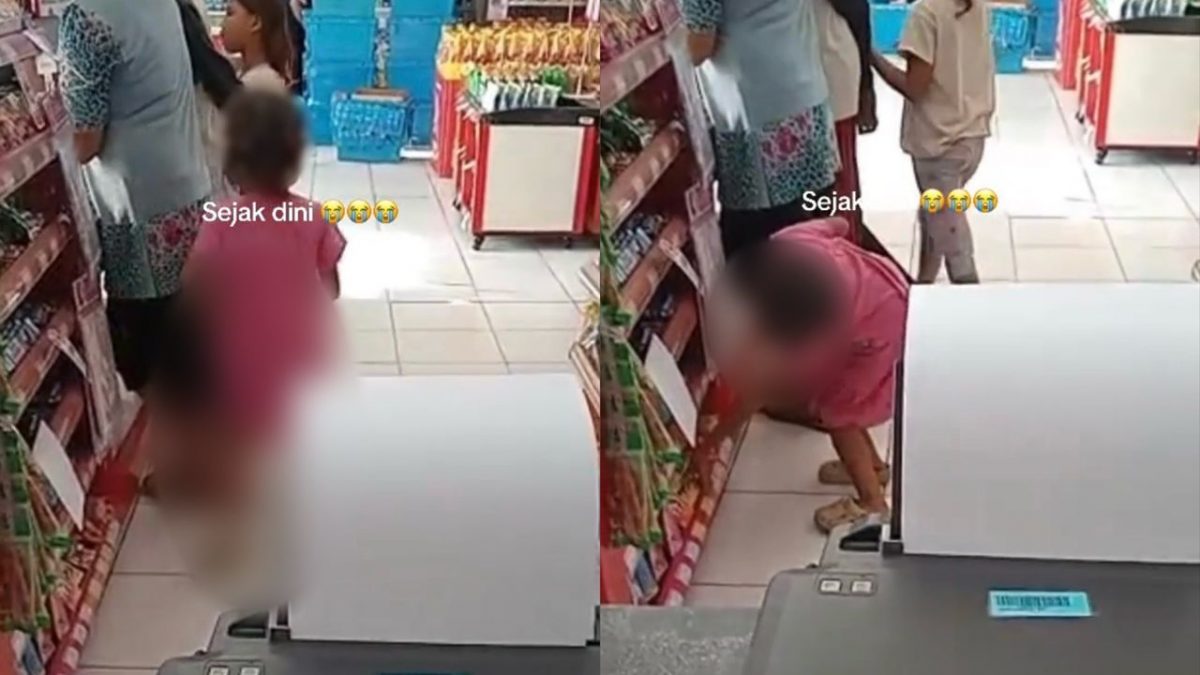 视频|疑姐姐怂恿 小女孩假装抓痒偷糖果