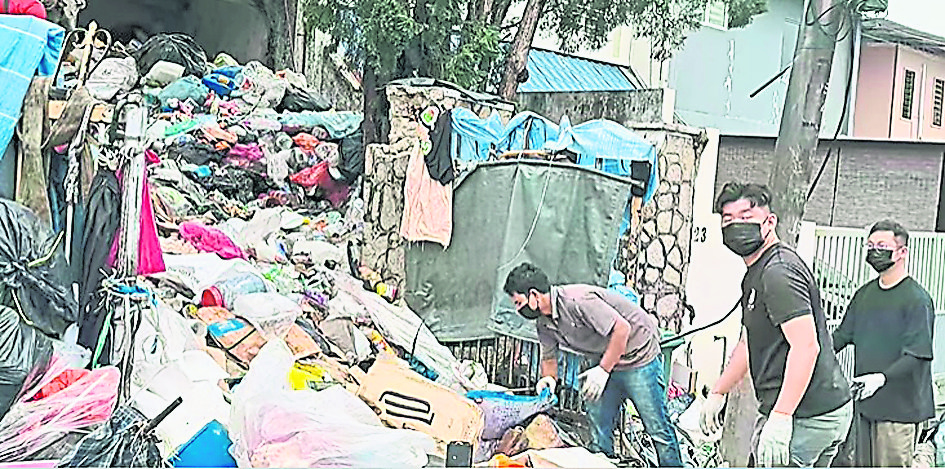 第三版头：新山市厅清理20年垃圾屋 还社区卫生安全