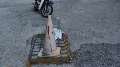 金宝园地下电缆遭割窃 管委会提醒注意安全