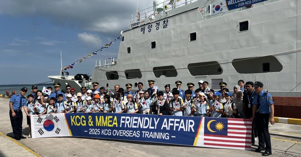 韩海警训练舰“巴达罗”睽违7年停靠巴生港