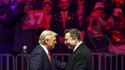 马斯克成立新政党  特朗普斥荒谬 如 火车“脱轨”