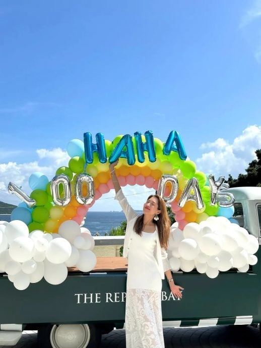 黄翠如萧正楠儿百日宴 陈敏之马国明等众星齐贺