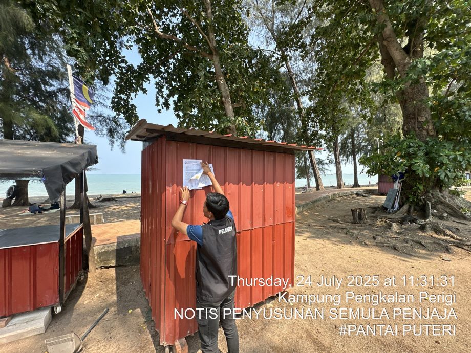 (古城封副文)吉里望海滩变得如同浮罗交怡