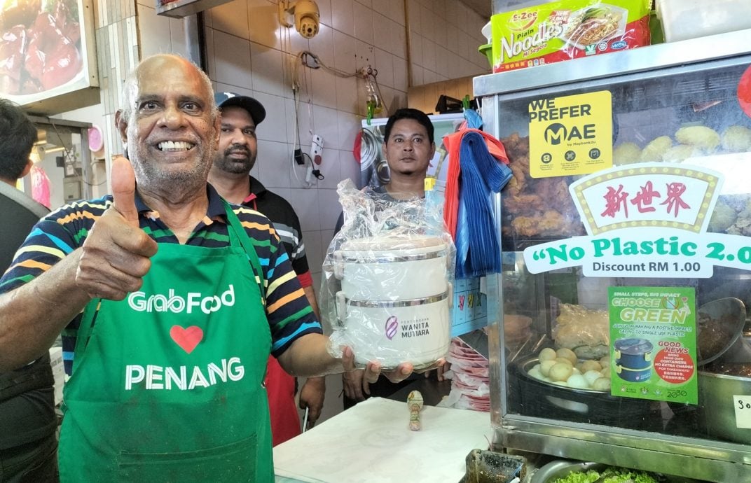 (大北马) 新世界美食城推无塑料运动 自带容器打包有好康