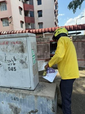 (大北马)峇都兰樟展开清理非法放贷广告行动 王耶宗呼吁公众勿受诱惑并积极举报