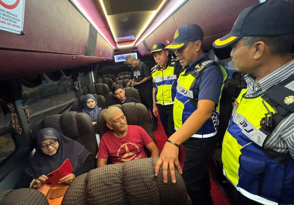 （大北马）行程中没系安全带，一巴长司机被开出300令吉罚单。